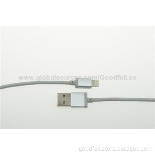 Aluminum Alloy Cable with USB2.0 Interface with RoHS, CE Marks